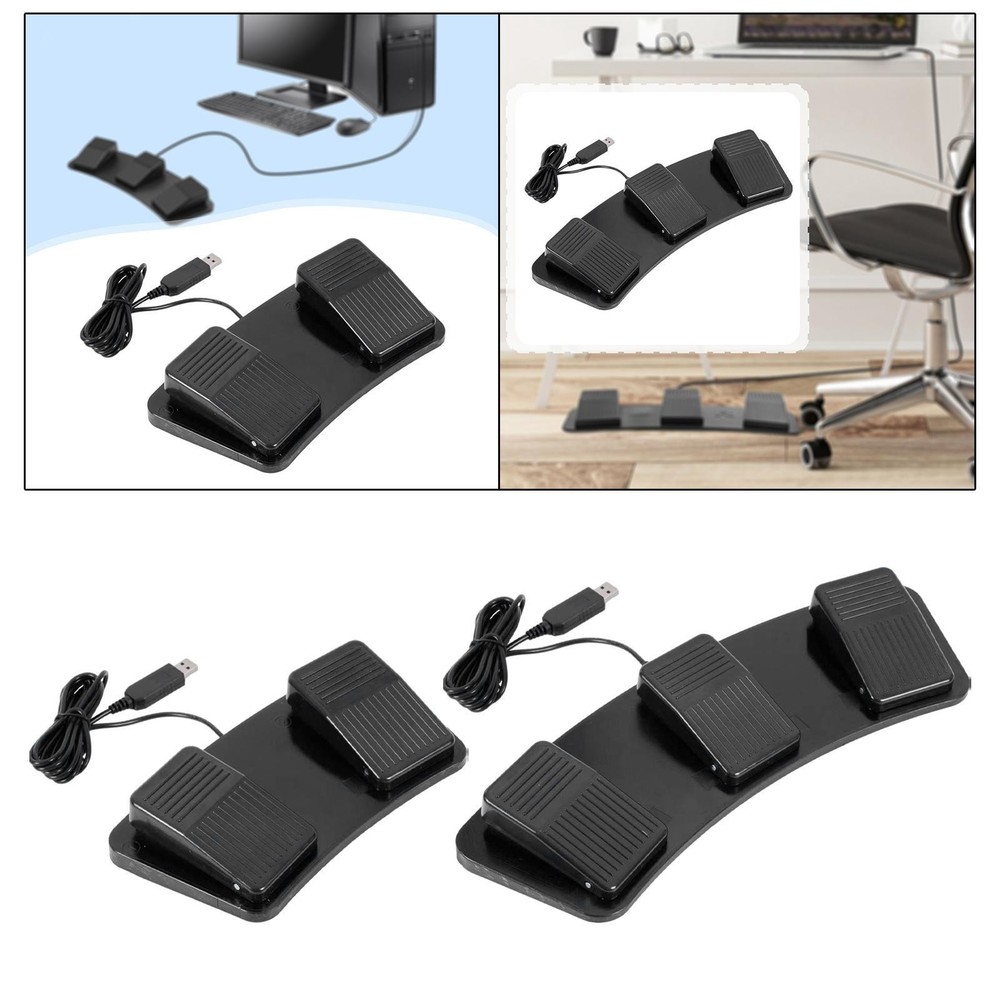 USB Foot Pedal Switch Footswitch Multifunctional Lightweight Accessories Plug
