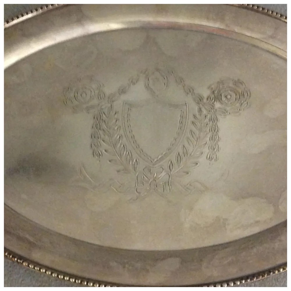 Barker Ellis Silverplate Tea Pot Stand In