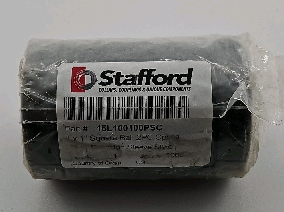 Stafford - 15L100100PSC - 1" x 1" Split Precision Sleeve Square Bore Coupling