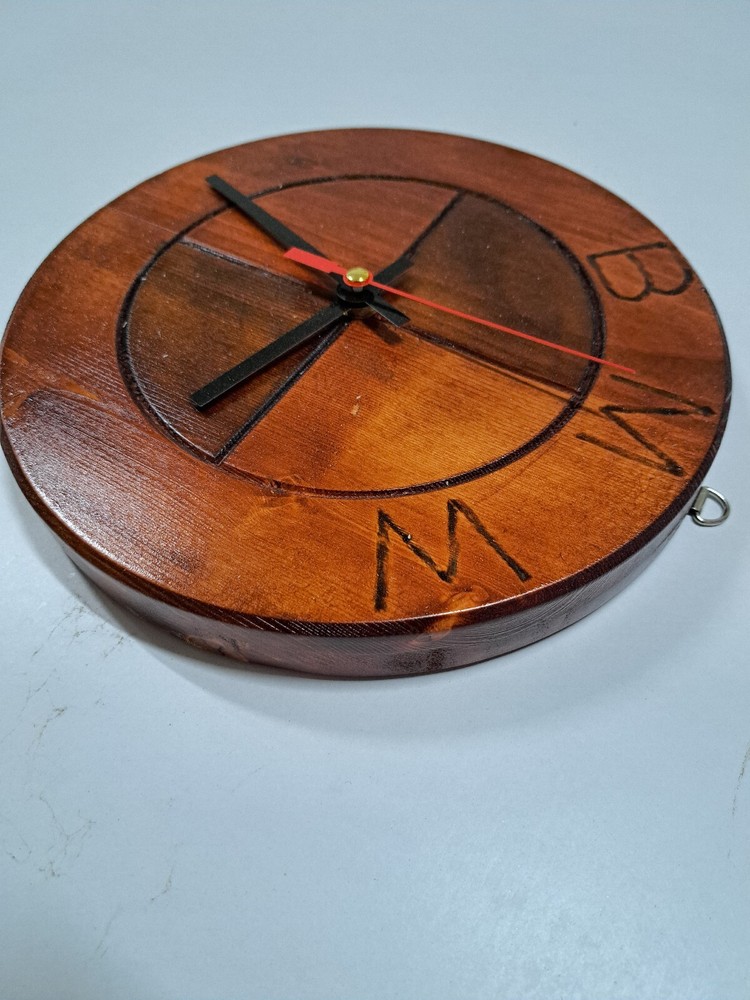 wooden wall clock