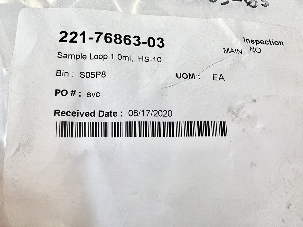 Shimadzu 221-76863-03 Sample Loop, 1ML- Brand New
