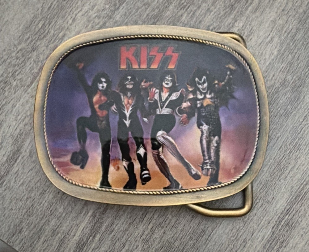KISS Destroyer 50th Anniversary Official Replica Belt Buckle Sold Out IN HAND!!
