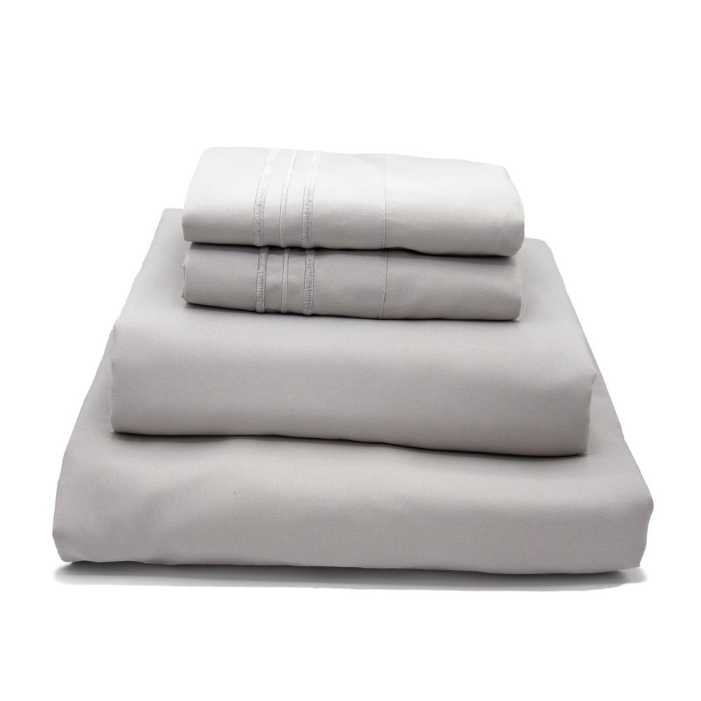 Stych  Loom Queen Sheet Set – 4-Piece Soft Microfiber Sheets Set with Flat  F...