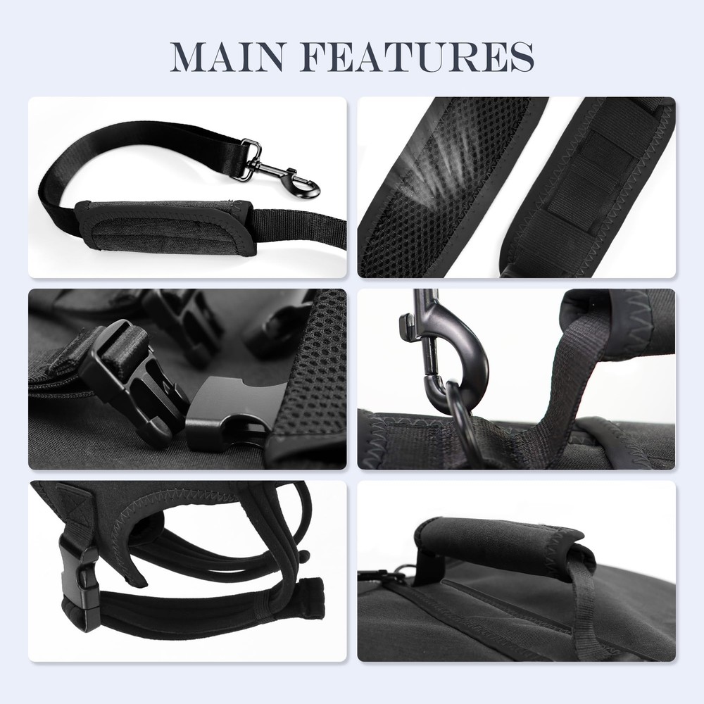 Dog Lift Harness, Full Body Support with Adjustable Control Handle for Medium...