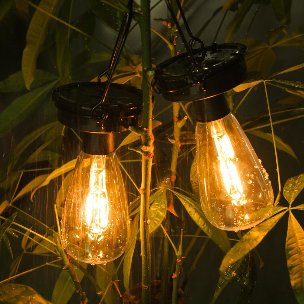 2 Pack Replacement Solar Light Tops,3.23in Hanging 2 Pack, Black