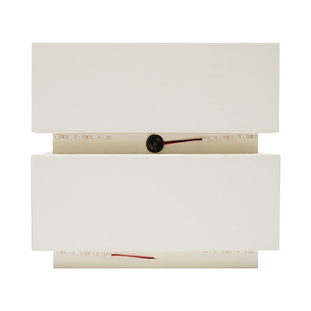 Smart Nightstand W/ Tri color sensor light+Wireless Charging+USB Bedside Table