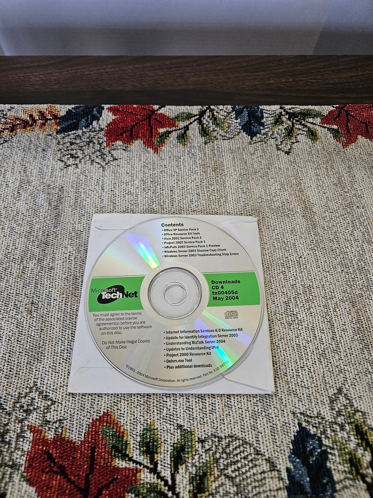 Microsoft TechNet Downloads -CD 4- May 2004