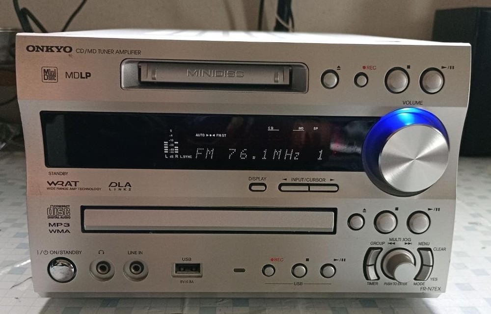 ONKYO FR-N7EX CD MD Recorder Compact Disk Mini Disk Deck AC100V