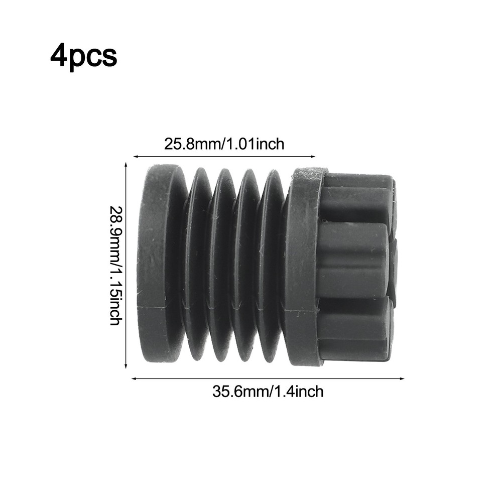 Shock Absorbing Feet Set for Bambu Lab X1 P1P Printer Stability Support