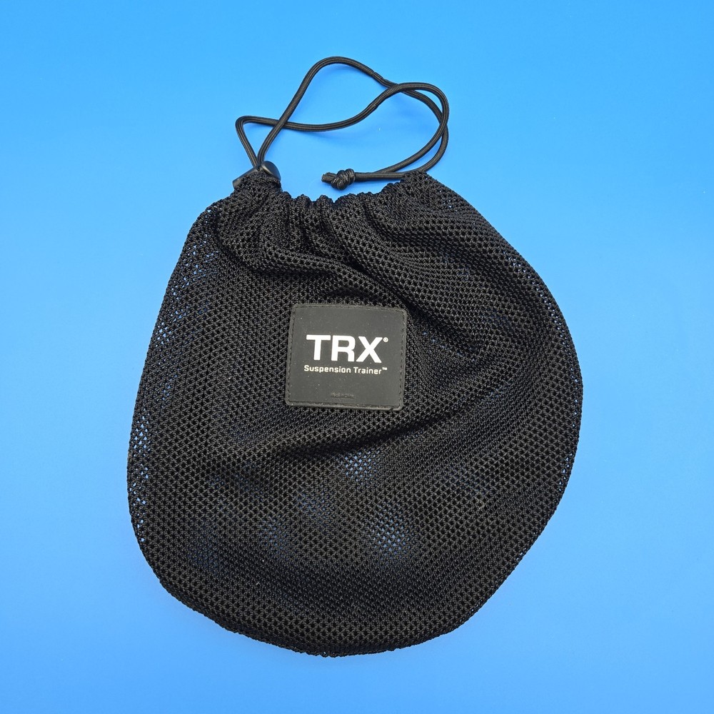 TRX Suspension Trainer Mesh Storage Bag Drawstring Black Carry Pouch Replacement