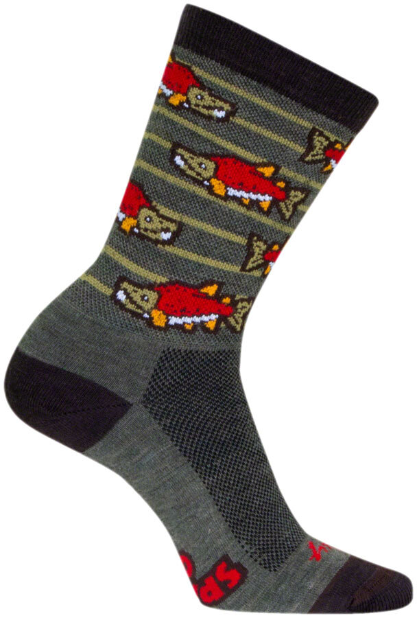 Sockguy Sock Eye 6" Wool Crew S/m