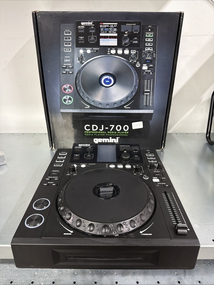 GEMINI CDJ-700 MEDIA PLAYER - TESTED - OPEN BOX - READ!