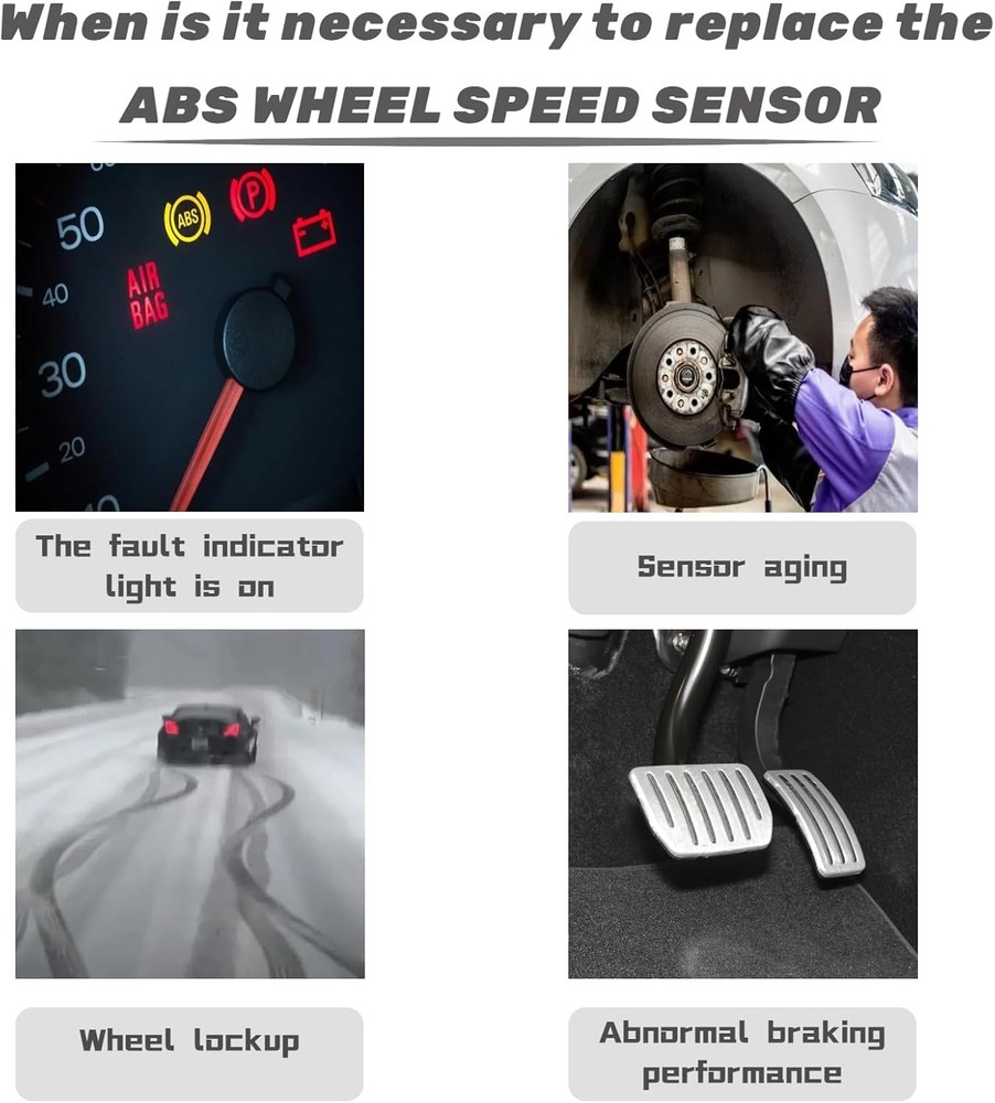 Wheel Speed Sensor ABS Compatible with 2009-2012 Escape 2009-2011 Mariner