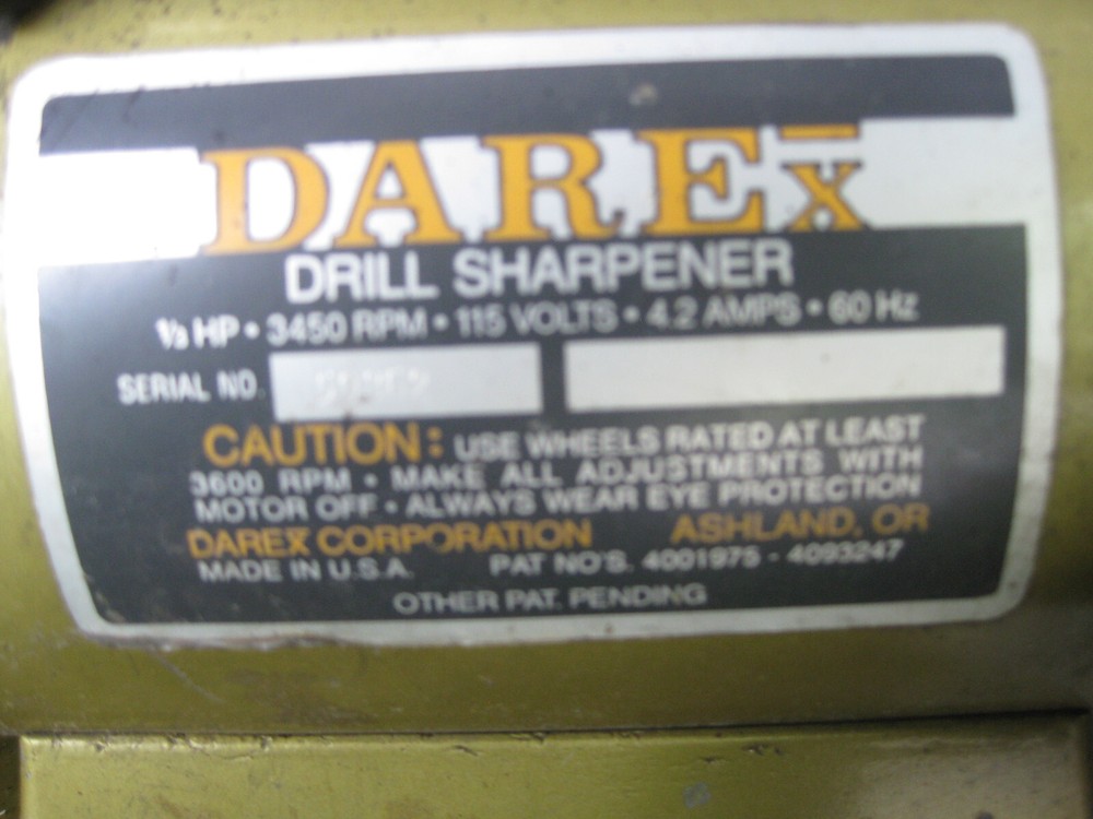 Darex Precision Drill Sharpener 1/3 HP