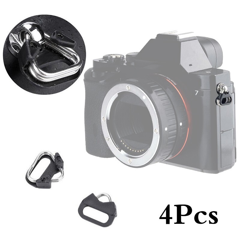 4pcs Triangular Split Rings For Camera Back Belt Strap Buckle Accessories New