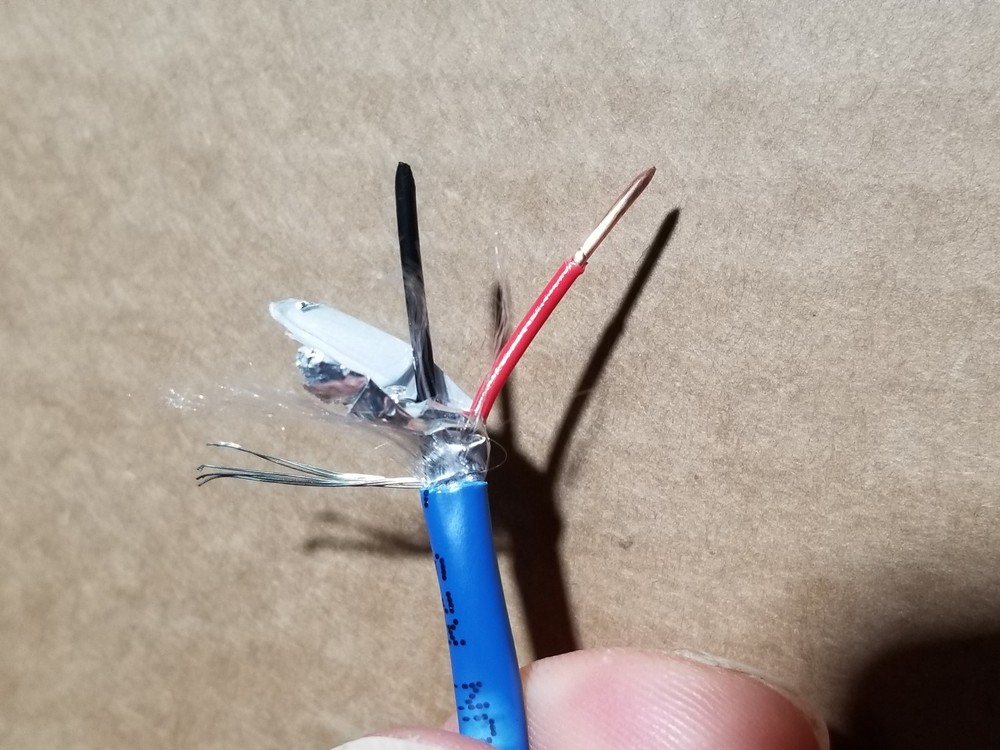 Southwire/Tappan F40015 18/2C Solid Shielded Fire Alarm Cable Riser Blue /100ft