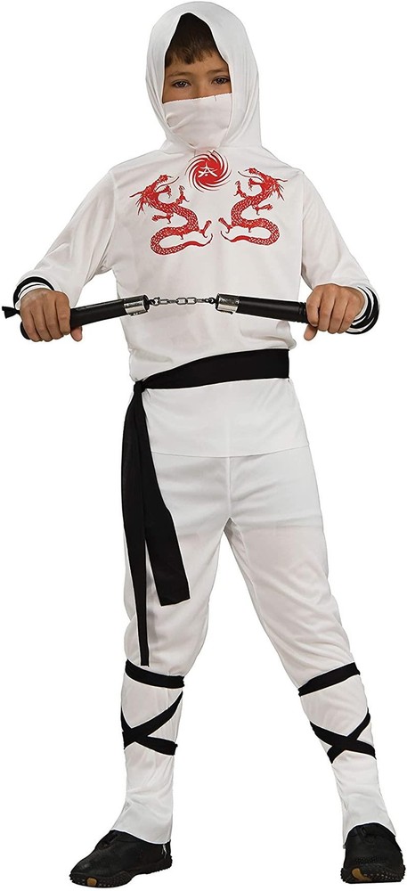 Haunted House Child's White Ninja Costume