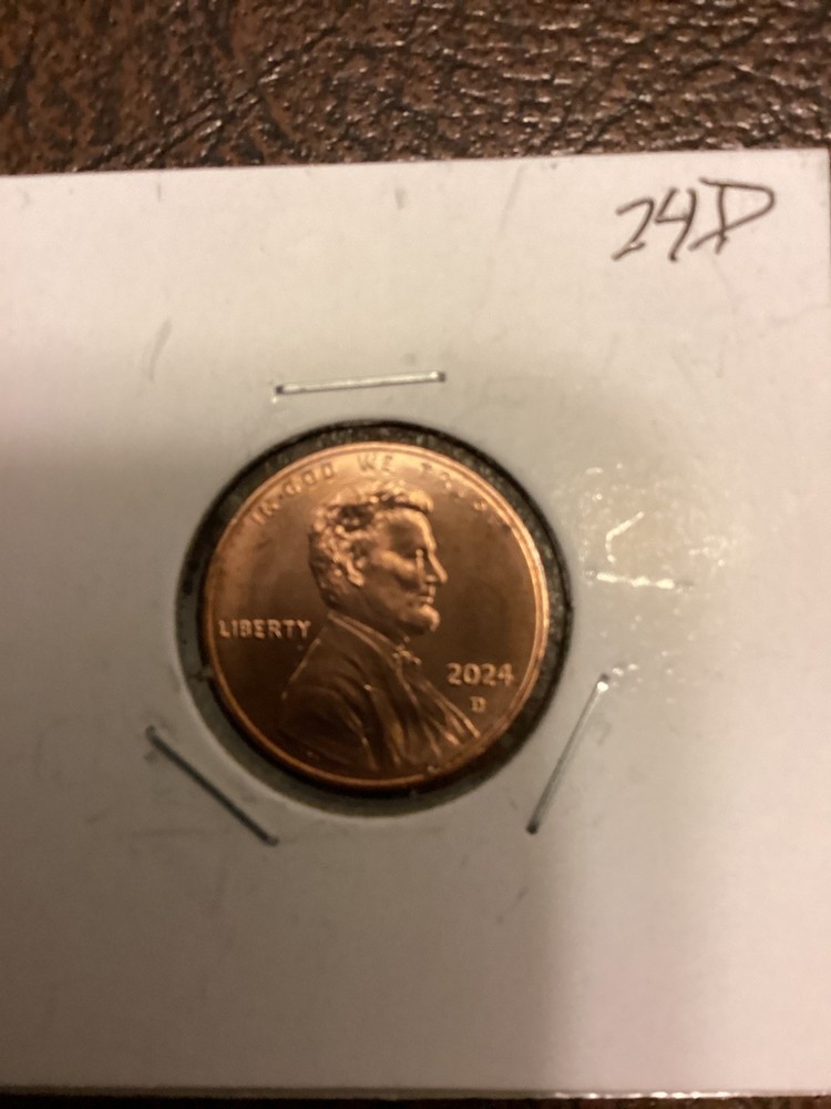 2024 D Lincoln Shield Cent BU RD Free Shipping