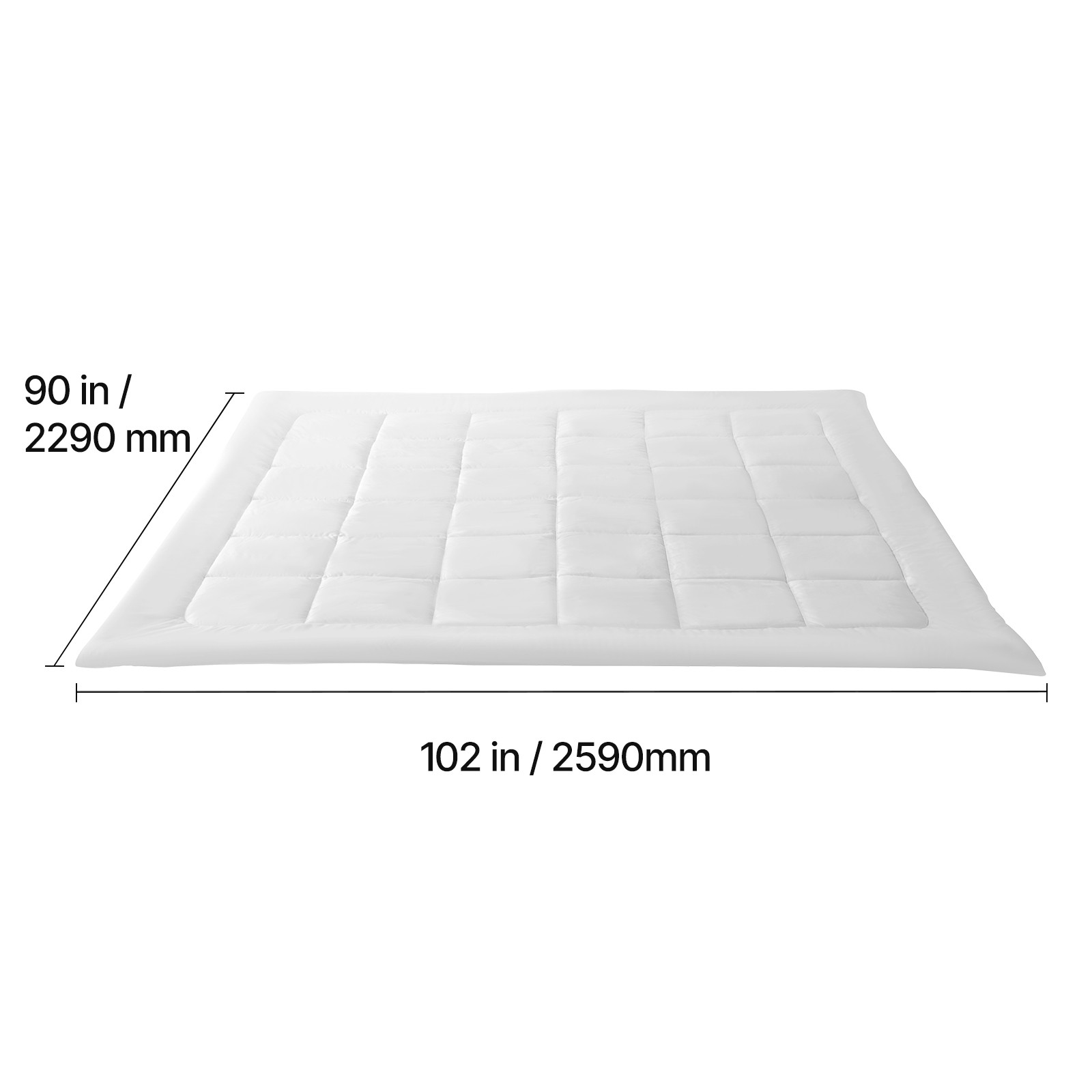 Comforter Duvet Insert 102 x 90 in King Size Down Alternative Comforter 4 Tabs