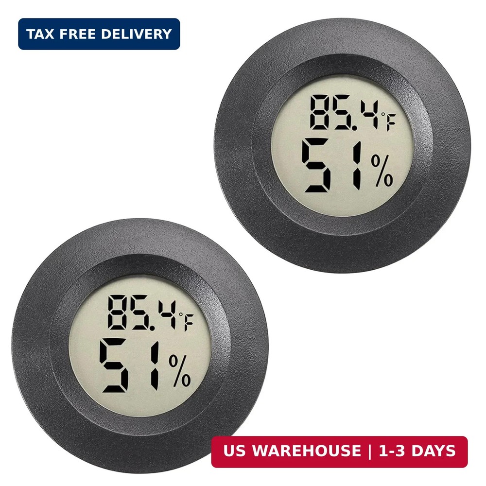 Mini Hygrometer Digital Thermometer Humidity Meter 2 Pack Hygrometer Thermometer