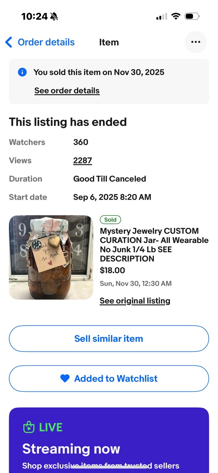 Mystery Jewelry CUSTOM CURATION Jar- All Wearable No Junk 1/4 Lb SEE DESCRIPTION