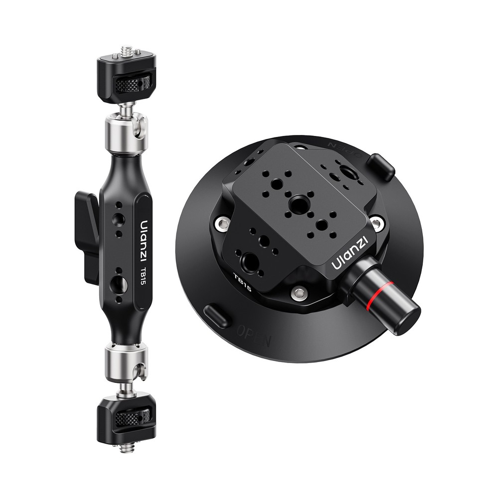 Ulanzi TB15 Aluminum Suction Cup Mount 360° Camera Magic Arm Car Rig System