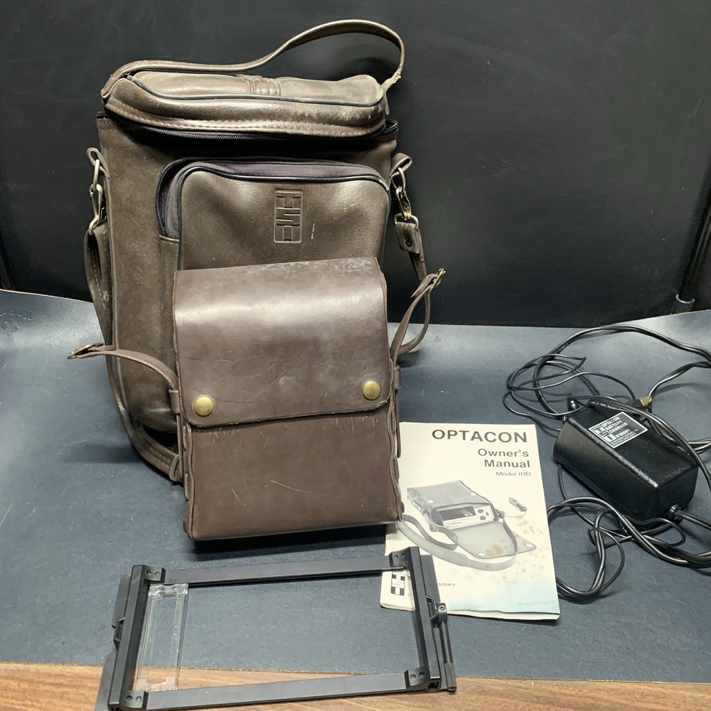Vtg Telesensory Optacon Model R1D Optical Tactical Reader, Wand & Tracking Aid