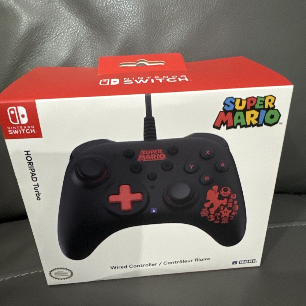 Hori Switch Horipad Turbo - Mario Controller New