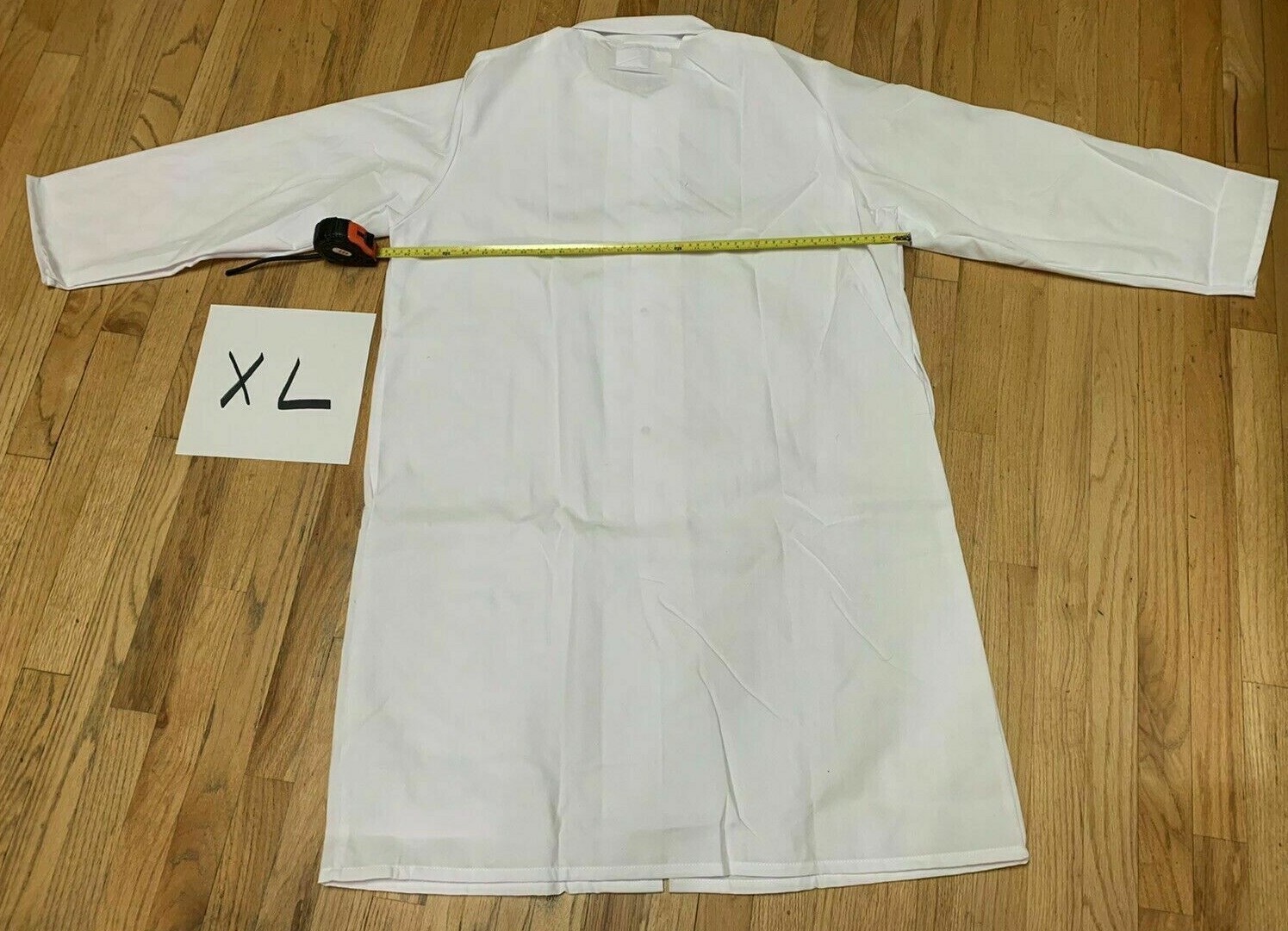 Lot of 5 Coats AGI Gripper-Front Spun Polyester Pocketless Butcher Coat 5 Sizes