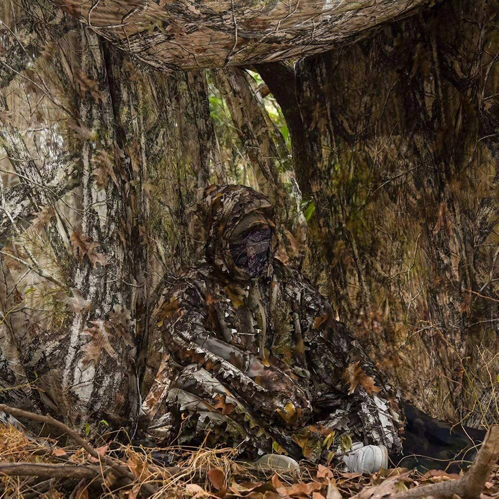 Camo Burlap Blind Material, Camo Netting Cover for Hunting Ground Tree Stands