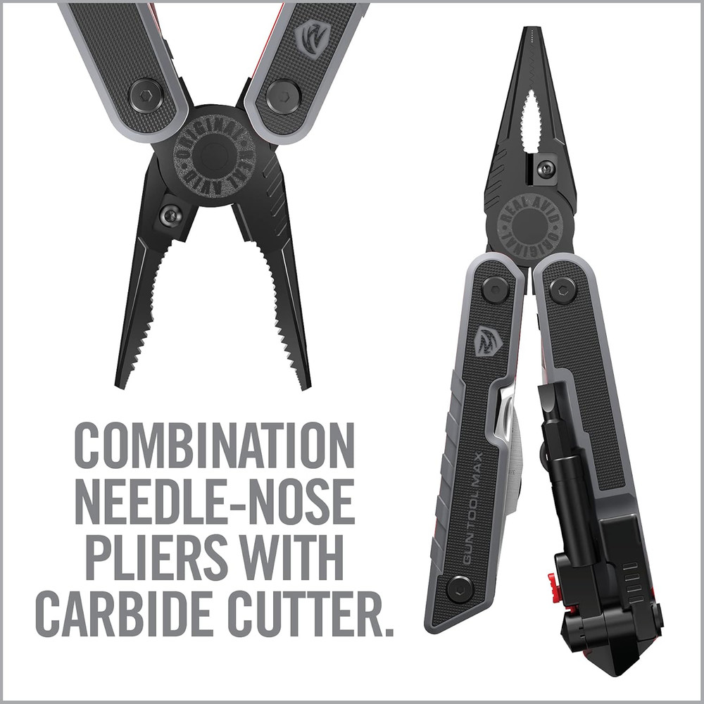 Gun Tool Max, 37-In-1 Multitool for Gunsmithing, Includes Pliers, Wire Cutters,