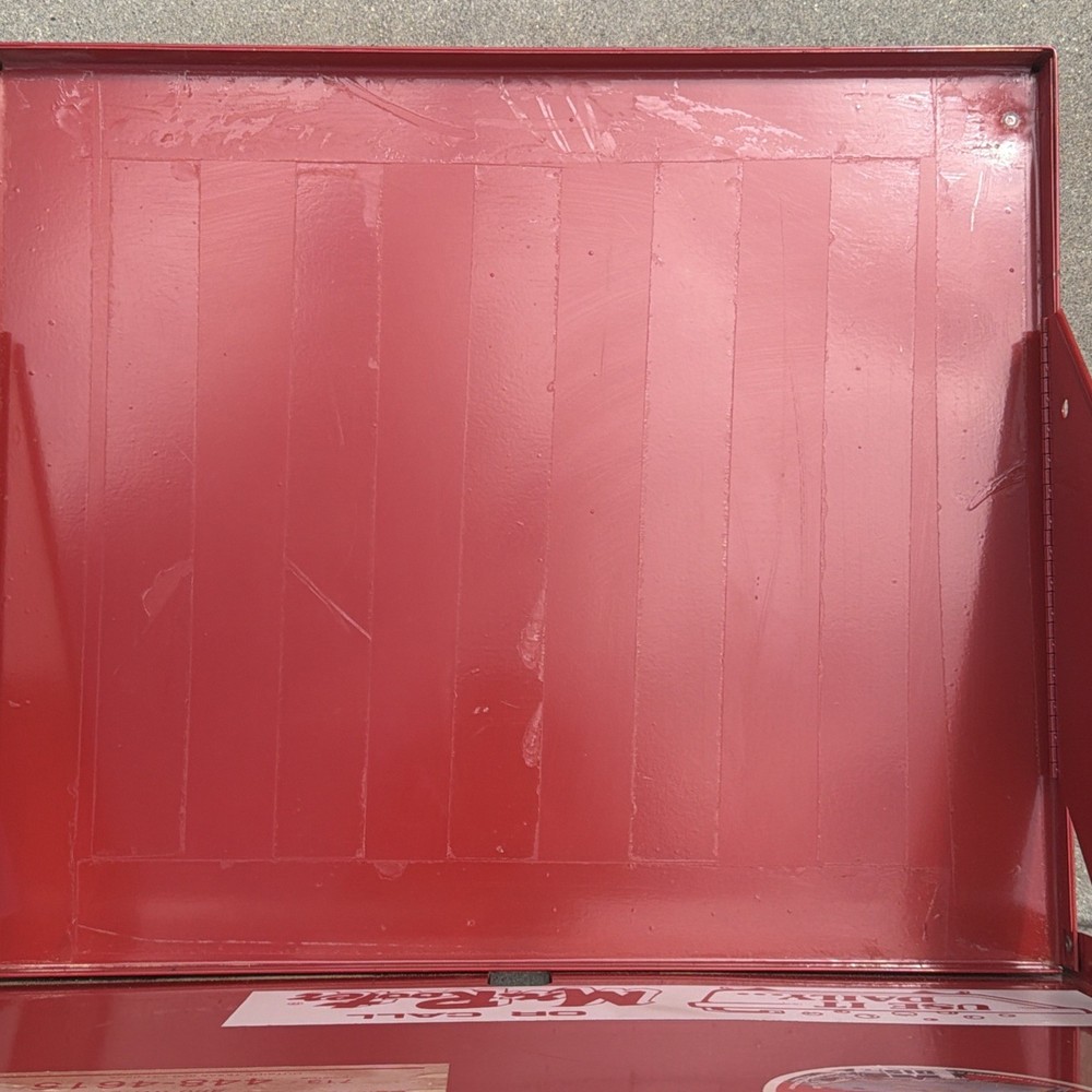 Craftsman Tool Box Side Hanging Folding Table Shelf Bench Tray Red