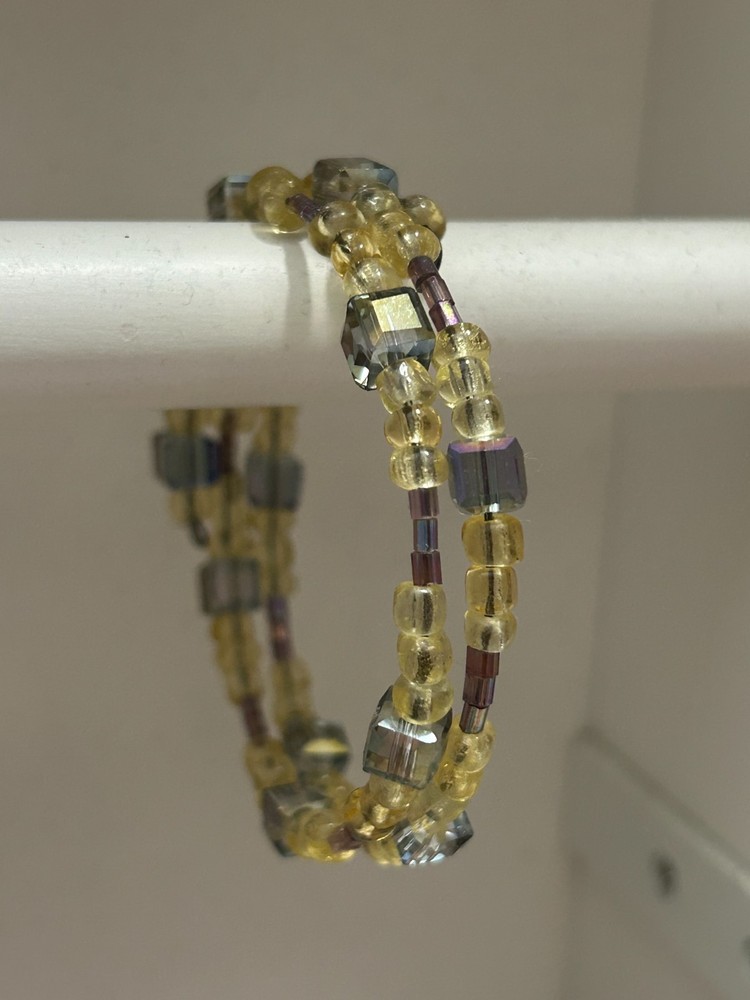 Gass Bead / Seed Bead Wrap Bracelet 23023 -