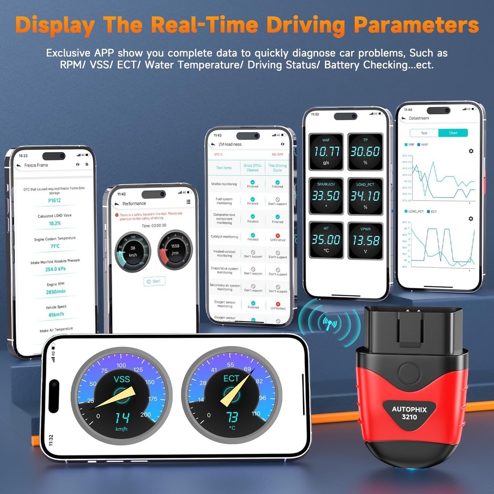 AUTOPHIX 3210 Bluetooth OBD2 Scanner Car Code Readers Auto Scan Tools Diagnostic