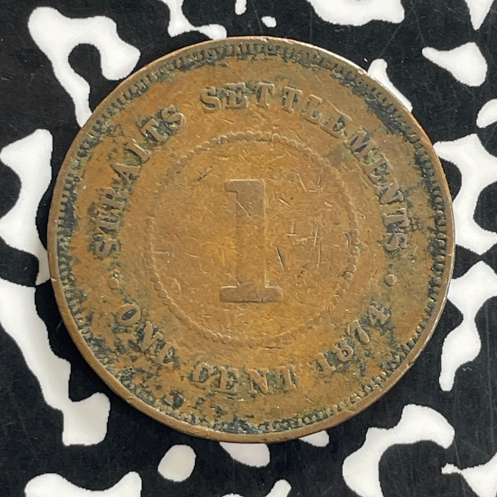 1874 Straits Settlements 1 Cent Lot#C1292