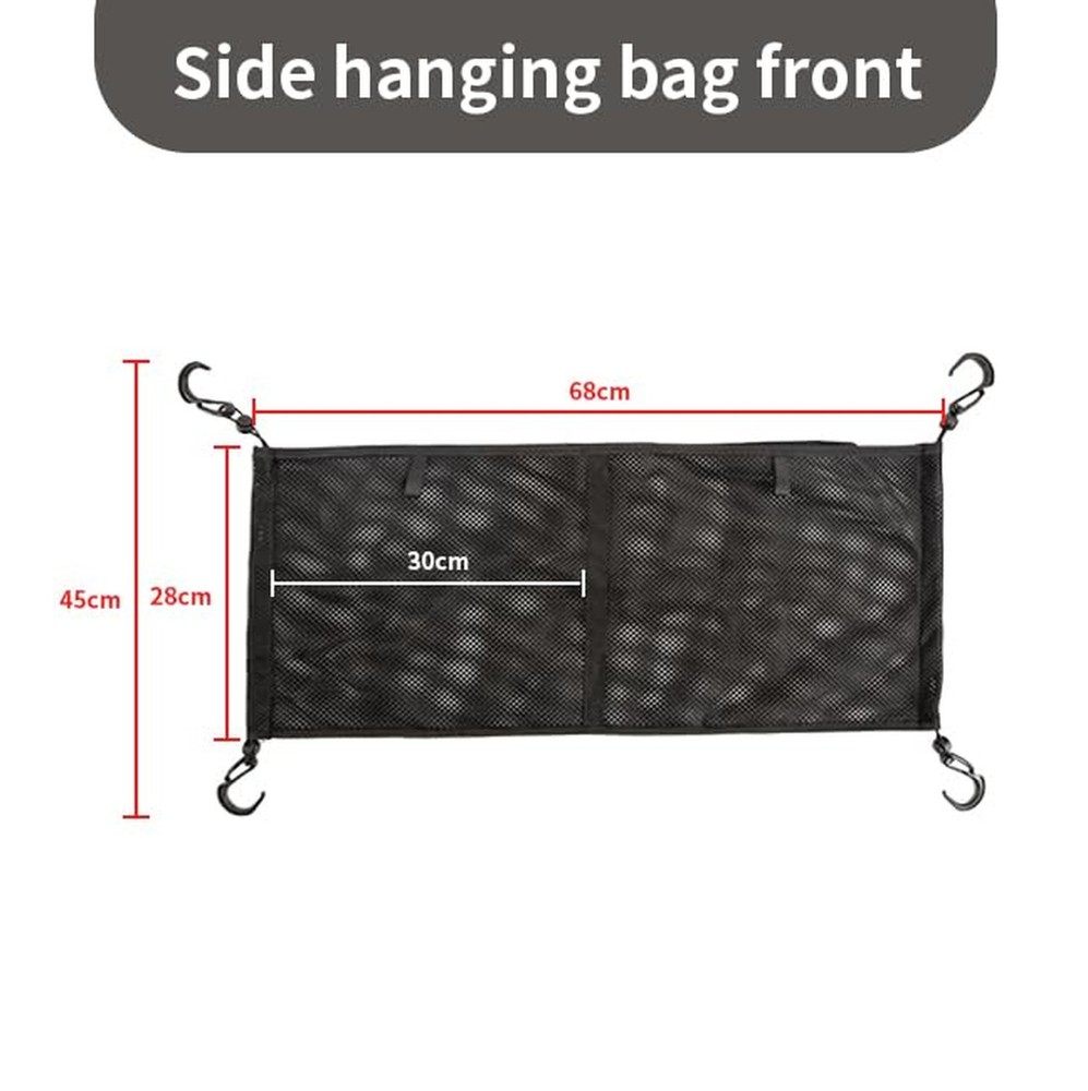 Stroller Wagon Cargo Net,Stroller Organizer,Multi Pockets Mesh Cargo Net for ...