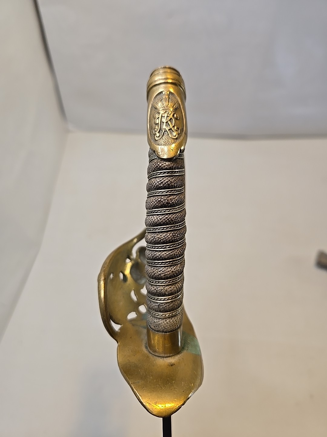 WWI M1889 German Wurttemberg Kinder Sabel Sword w/Scabbard - Etched - Kirschbaum