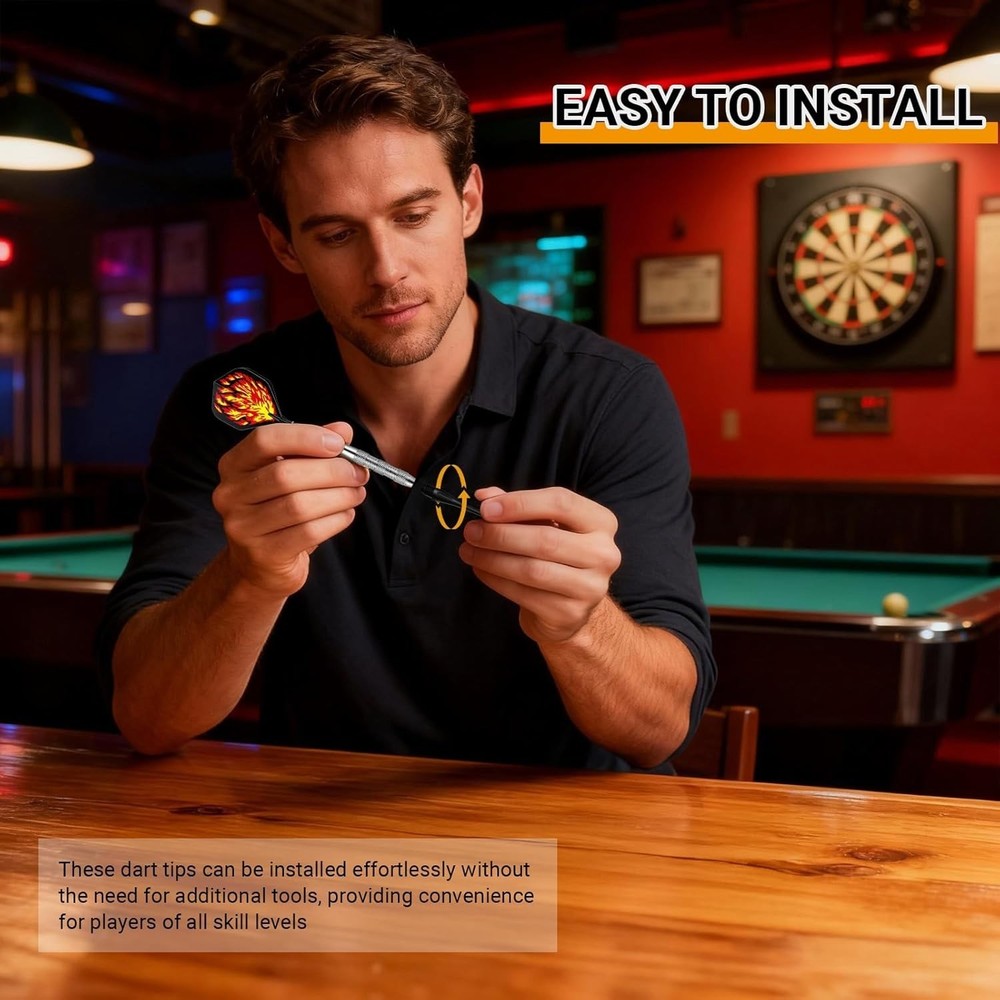 150-Pack Soft Tip Dart Points - 2BA Thread Accessories for All Players
