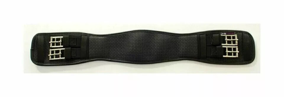 Comfortable Dressage Girth Elasticated Both Ends Black.