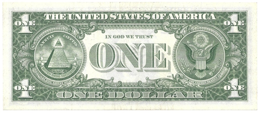 Series 1963 A $1 Federal Reserve Note w/ Offset Print Error