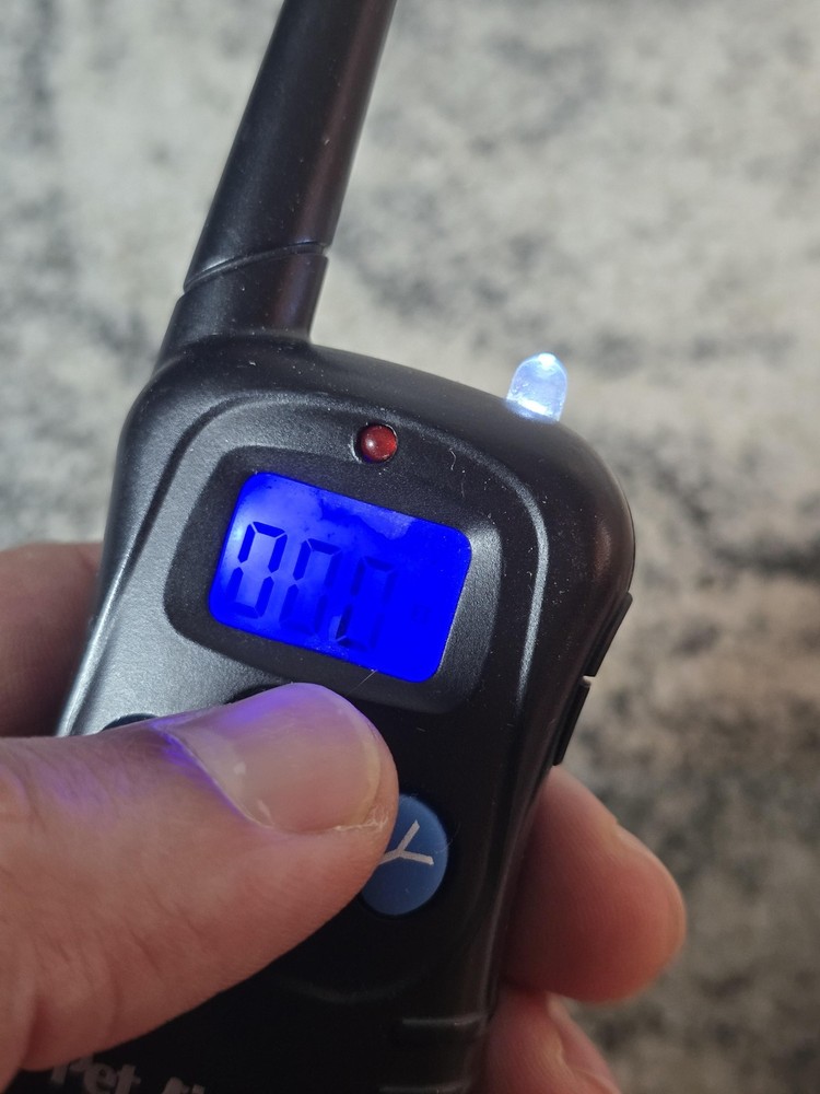 Petrainer Dog Training Remote Transmitter Black Replacement Multiple Modes LCD