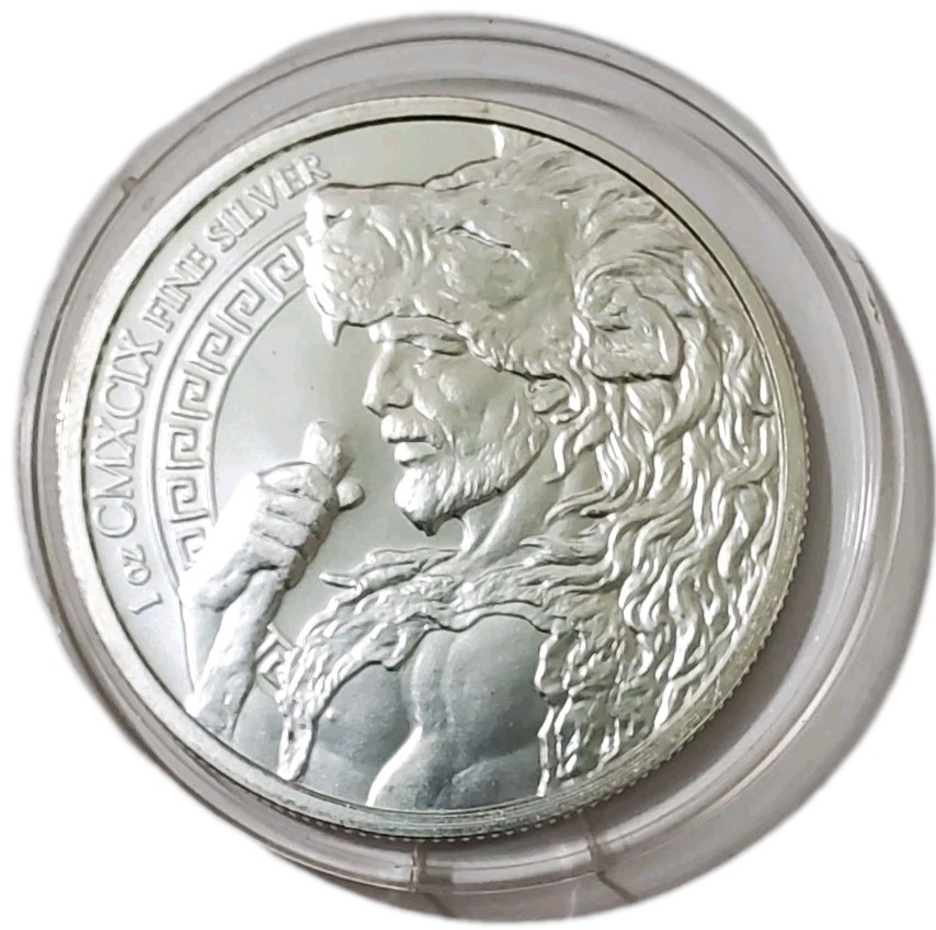 1 Oz Silver LERNAEAND HYDRA Round.