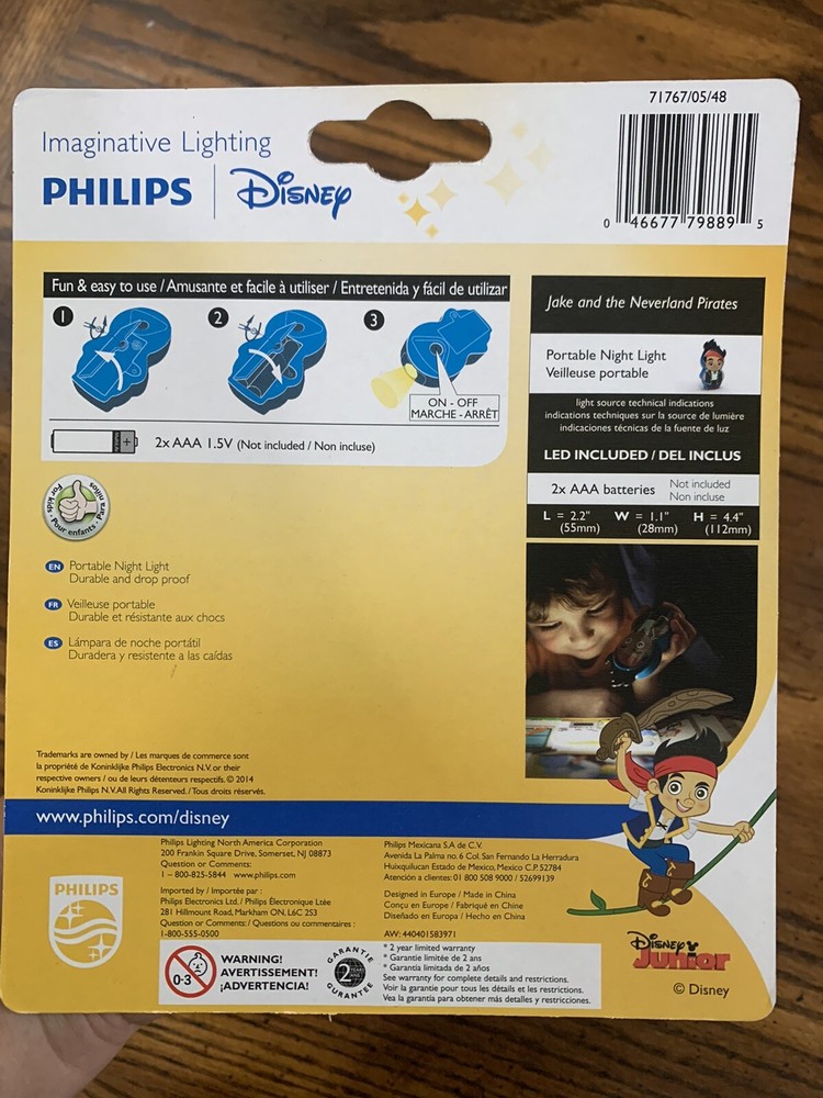 Philips Imaginative Light Disney LED Portable Night Light JACK