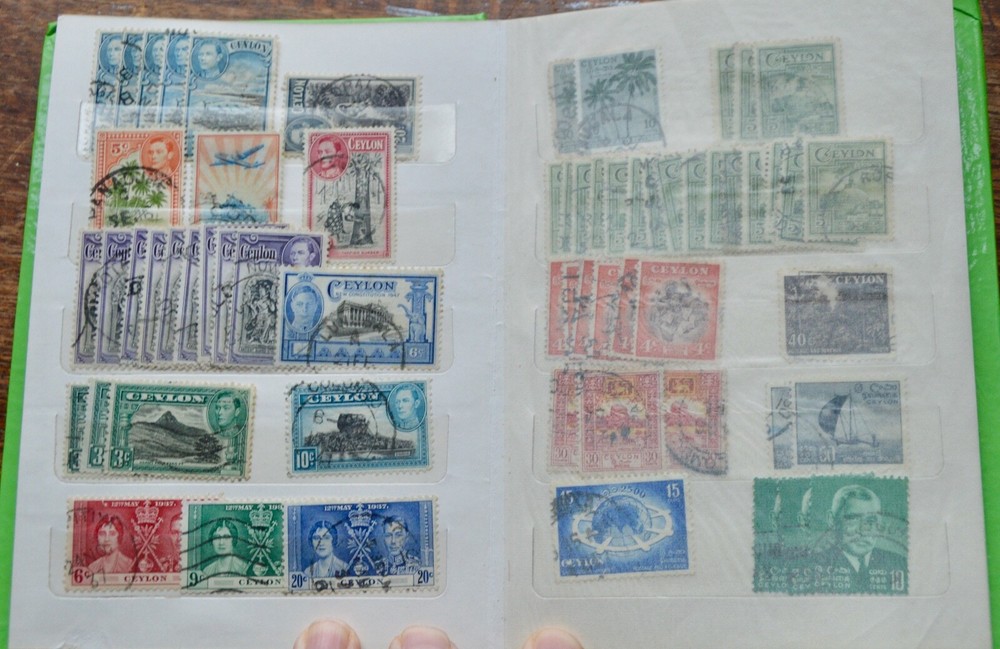 Ceylon Stamp album