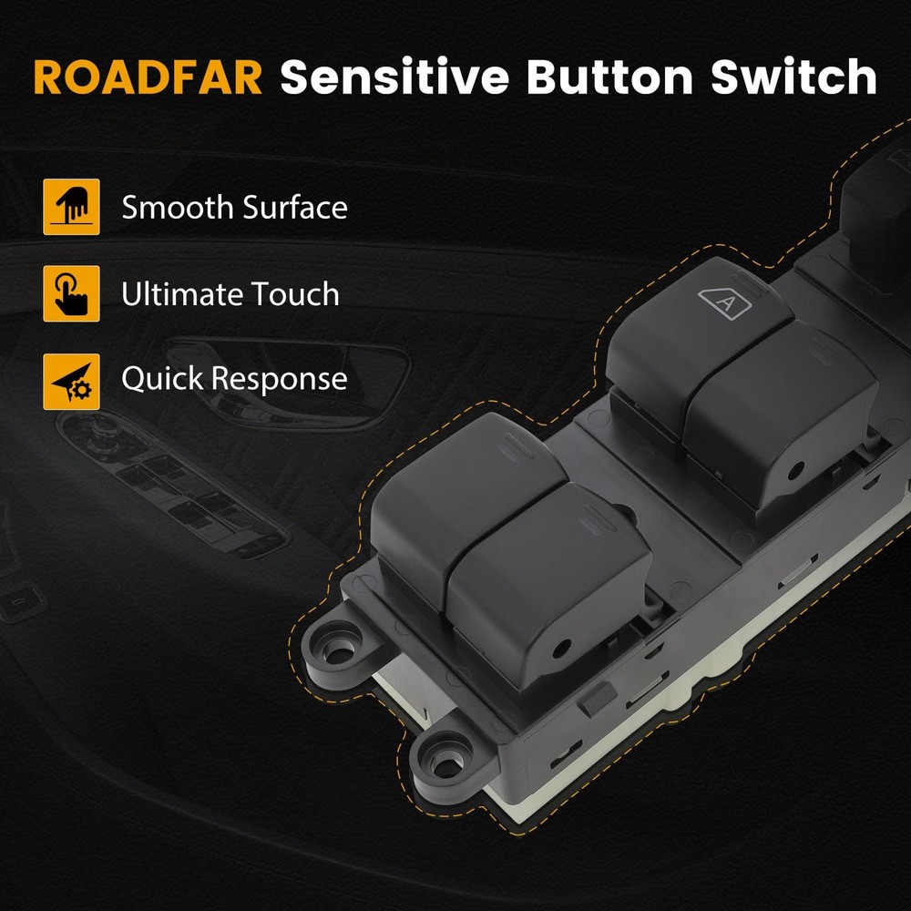 OE 83071AJ010 Front Left Driver Side Power Master Window Switch fits Black