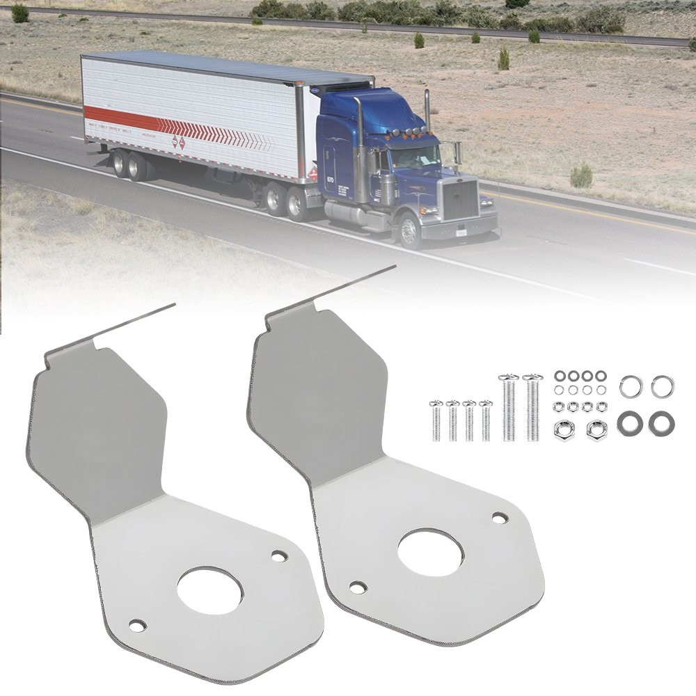 2 Watermelon Mirror Turn Signal Angled Bracket Stainless - Light Not Include US