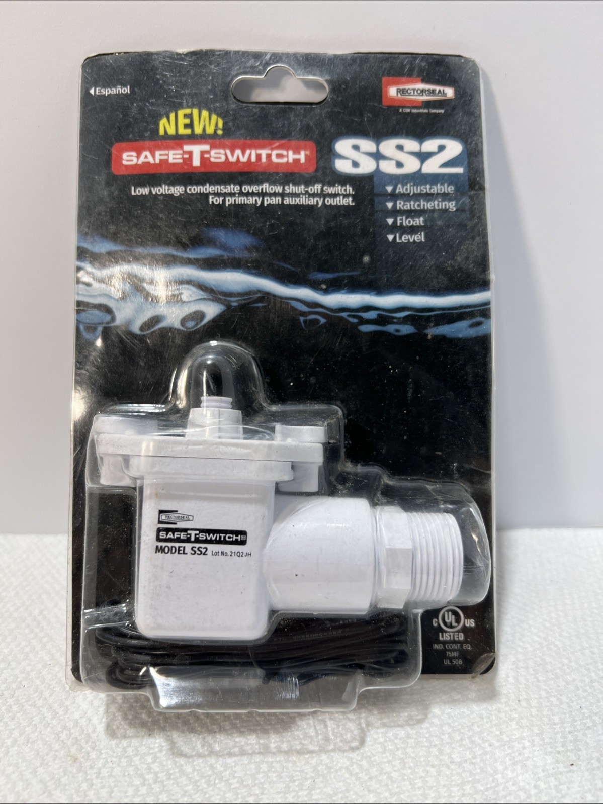 Rectorseal SS2 Safe-T-Switch Low Voltage Overflow Shut Off Switch B5