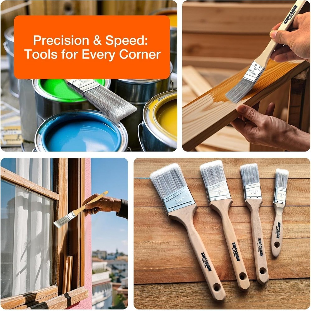 31 Pcs Paint Roller Kit, 9" & 4" Paint Roller Extension Pole