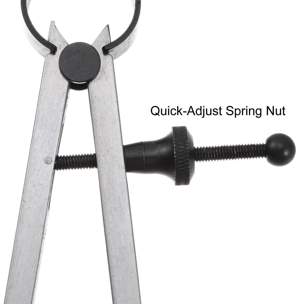 Spring Joint Caliper 5" Adjustable Spring Divider Caliper with Solid Nut