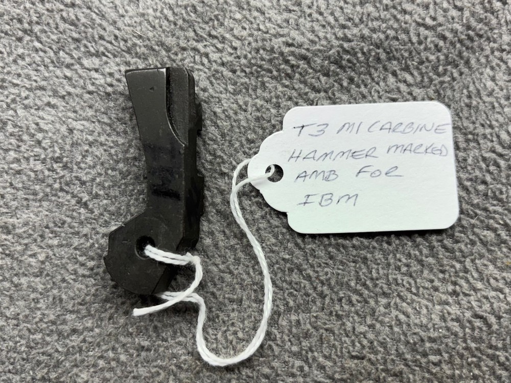 M1 CARBINE TYPE 3 HAMMER MARKED AMB - IBM